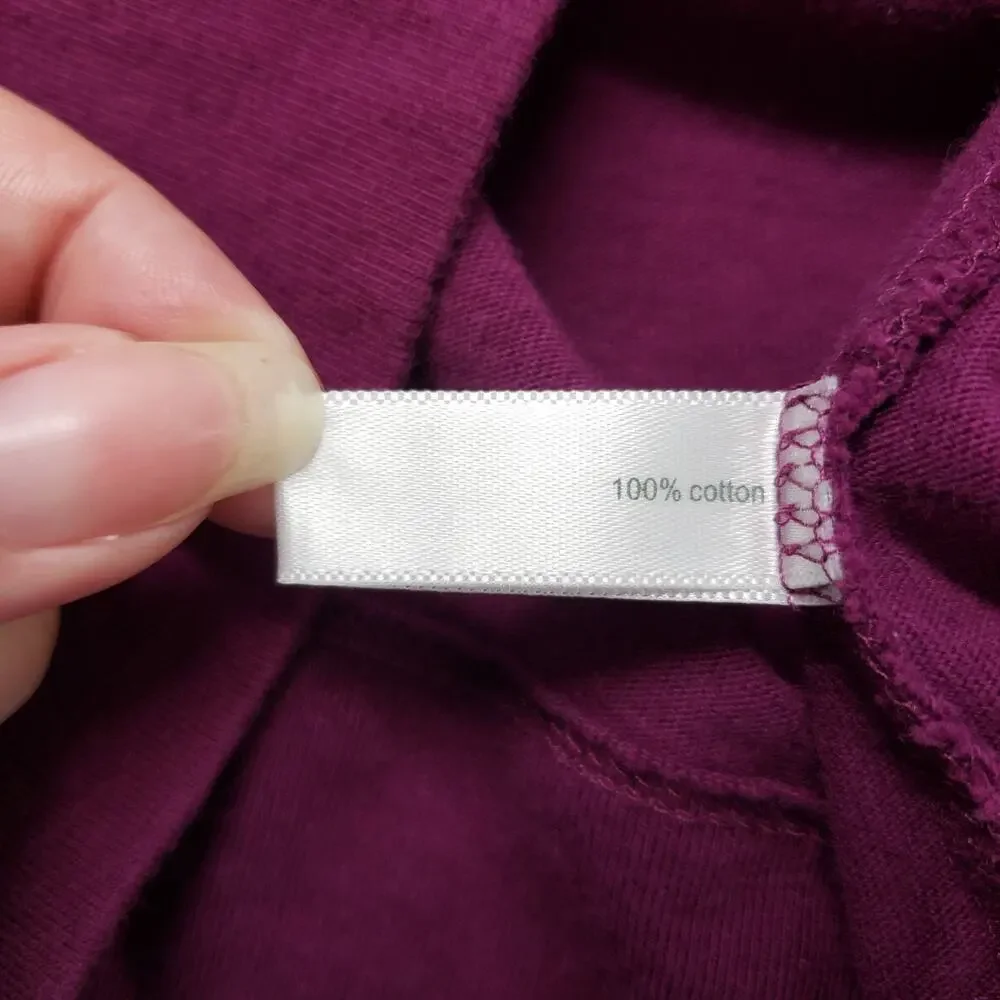 Vintage Fashion Bug Tank Dress Womens 1X Purple Sleeveless Summer Casual Cotton - Picture 11 of 16